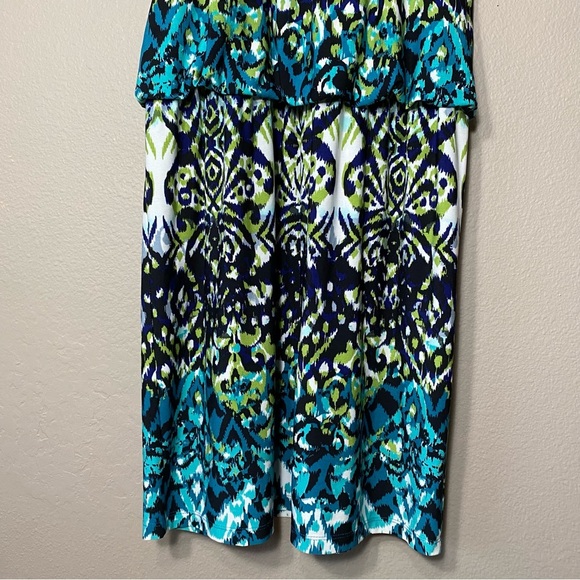 London Times Boho Chic Paisley Print Braided Neck Sleeveless Sundress. Size 10 - Picture 5 of 14
